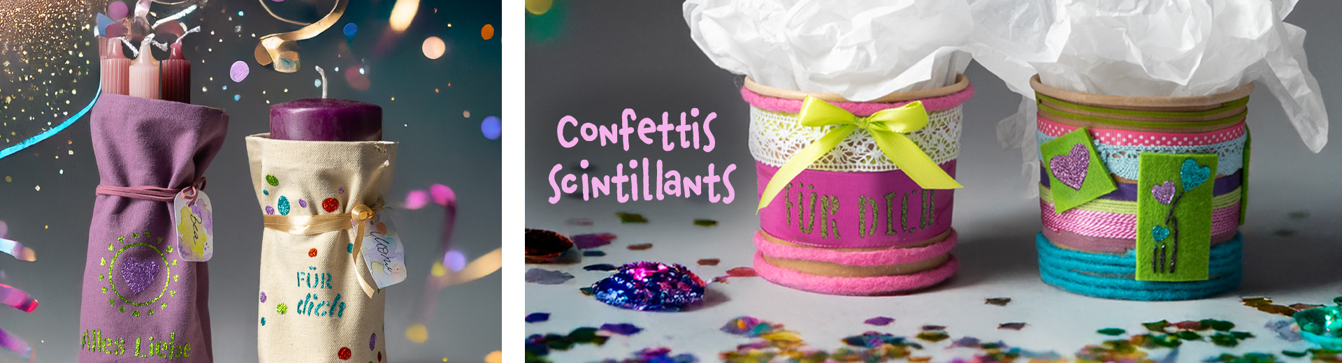 Glitzerkonfetti Aktion