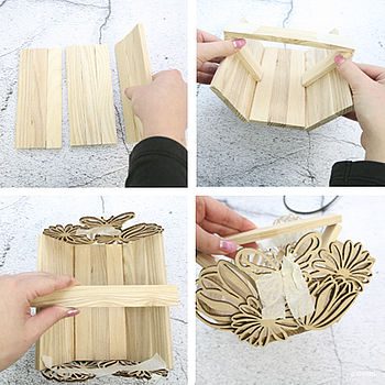 :fixed: Collage Rustikales Osterkörbchen