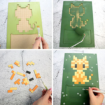 :fixed: MDF Board mit Katze als Puzzel, schön gestaltet