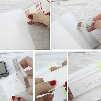 Collage Hochzeitskarte